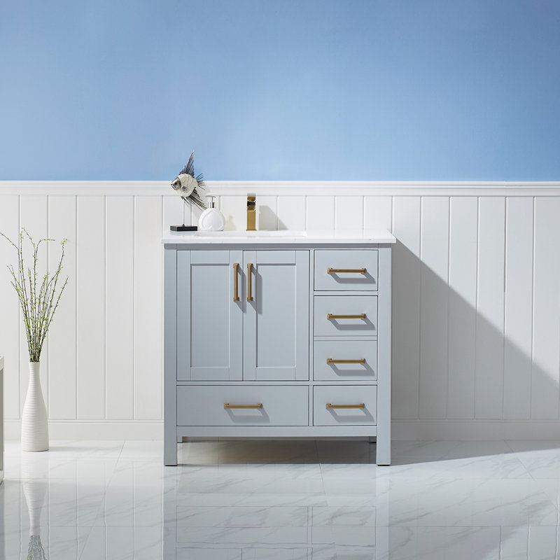 Everly Quinn Ryland 36'' Freestanding Single Bathroom Vanity with